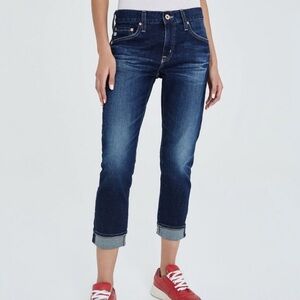 AG Ex-Boyfriend Relaxed Slim Leg Slouchy Dark Wash Jeans High Waisted 31R